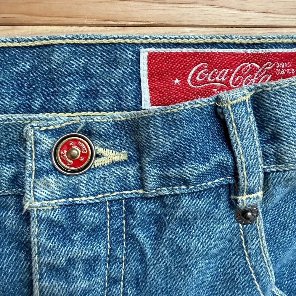 RARE Vintage Coca Cola Mom Jeans 100% Cotton NWT - Picture 2 of 6